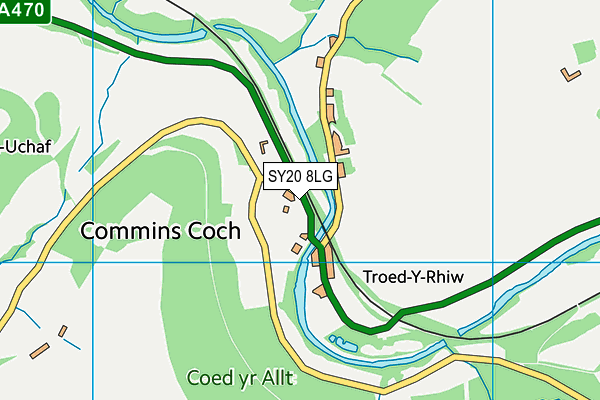 SY20 8LG map - OS VectorMap District (Ordnance Survey)