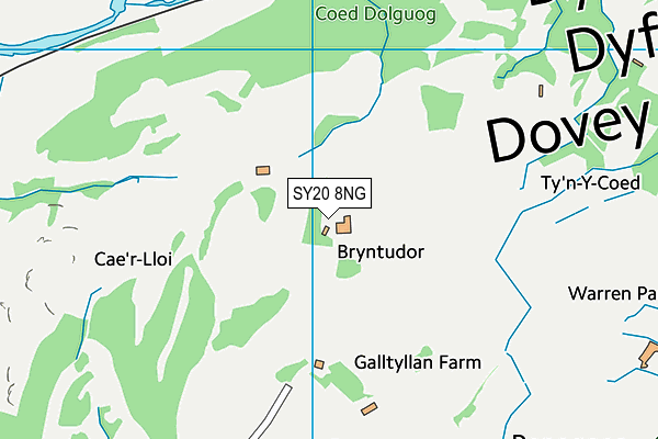 SY20 8NG map - OS VectorMap District (Ordnance Survey)