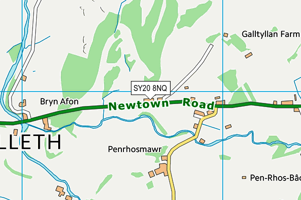 SY20 8NQ map - OS VectorMap District (Ordnance Survey)