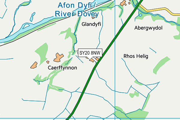 SY20 8NW map - OS VectorMap District (Ordnance Survey)