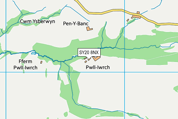 SY20 8NX map - OS VectorMap District (Ordnance Survey)