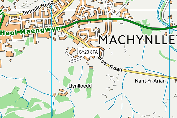 SY20 8PA map - OS VectorMap District (Ordnance Survey)