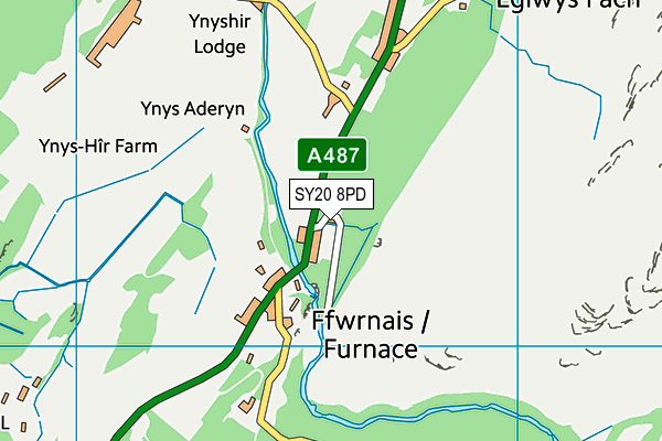 SY20 8PD map - OS VectorMap District (Ordnance Survey)