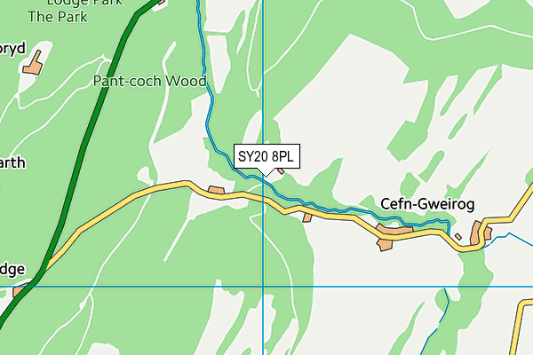 SY20 8PL map - OS VectorMap District (Ordnance Survey)