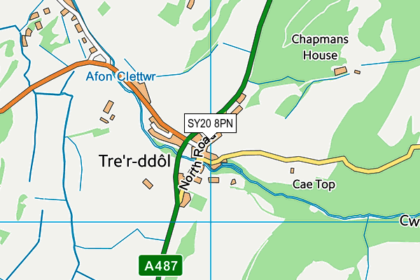 SY20 8PN map - OS VectorMap District (Ordnance Survey)