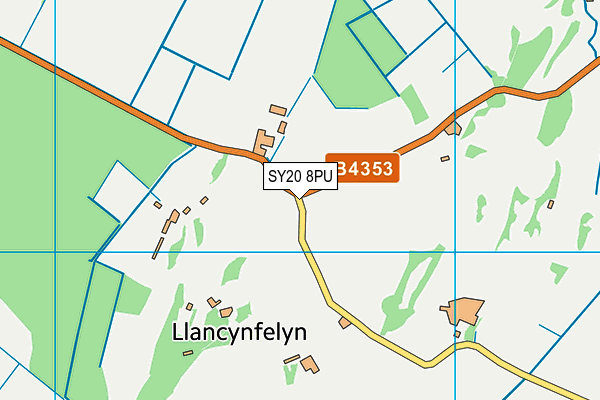 SY20 8PU map - OS VectorMap District (Ordnance Survey)