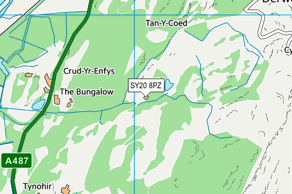 SY20 8PZ map - OS VectorMap District (Ordnance Survey)