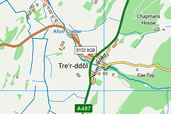 SY20 8QB map - OS VectorMap District (Ordnance Survey)