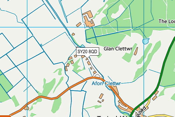 SY20 8QD map - OS VectorMap District (Ordnance Survey)