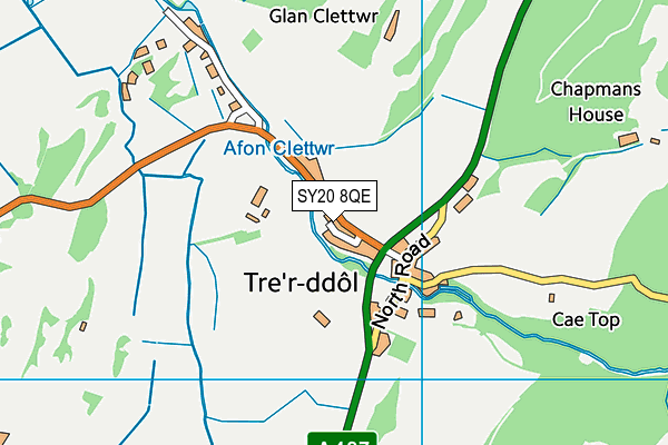 SY20 8QE map - OS VectorMap District (Ordnance Survey)