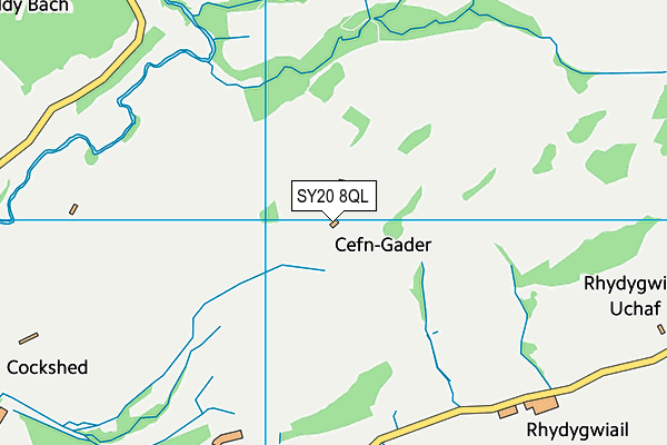 SY20 8QL map - OS VectorMap District (Ordnance Survey)