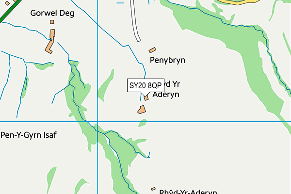 SY20 8QP map - OS VectorMap District (Ordnance Survey)