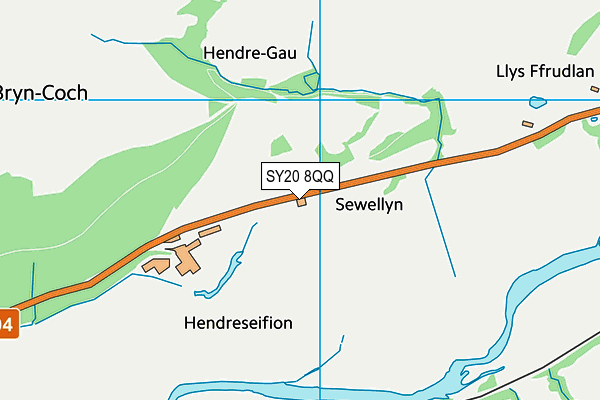 SY20 8QQ map - OS VectorMap District (Ordnance Survey)