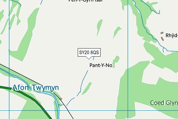 SY20 8QS map - OS VectorMap District (Ordnance Survey)