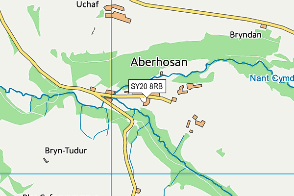 SY20 8RB map - OS VectorMap District (Ordnance Survey)