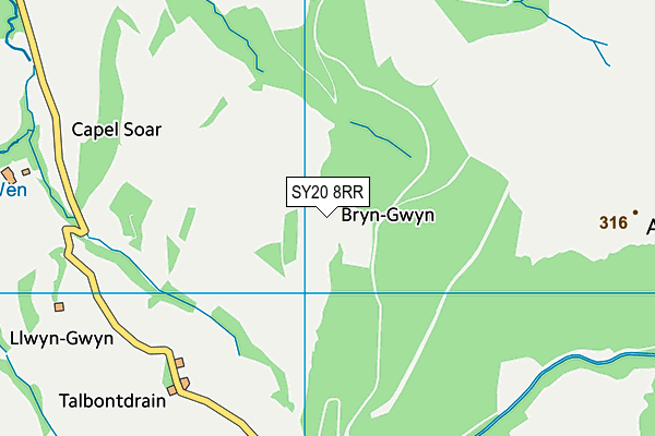 SY20 8RR map - OS VectorMap District (Ordnance Survey)