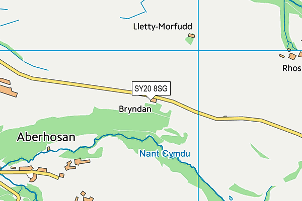 SY20 8SG map - OS VectorMap District (Ordnance Survey)