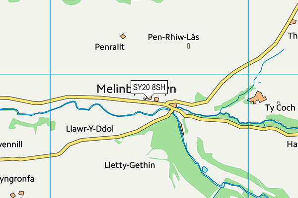 SY20 8SH map - OS VectorMap District (Ordnance Survey)