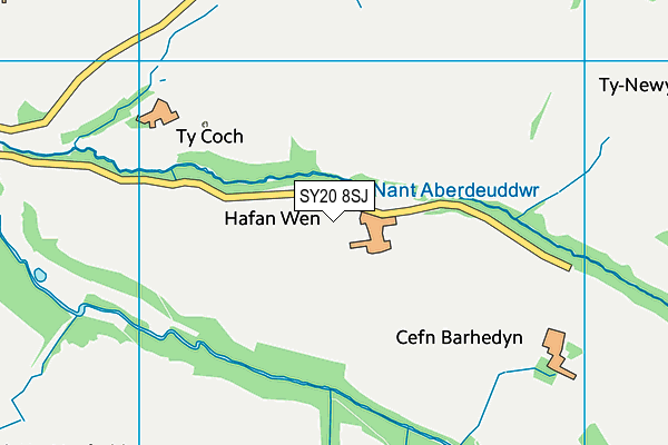 SY20 8SJ map - OS VectorMap District (Ordnance Survey)