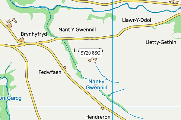 SY20 8SQ map - OS VectorMap District (Ordnance Survey)