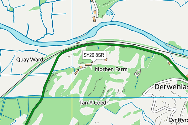 SY20 8SR map - OS VectorMap District (Ordnance Survey)