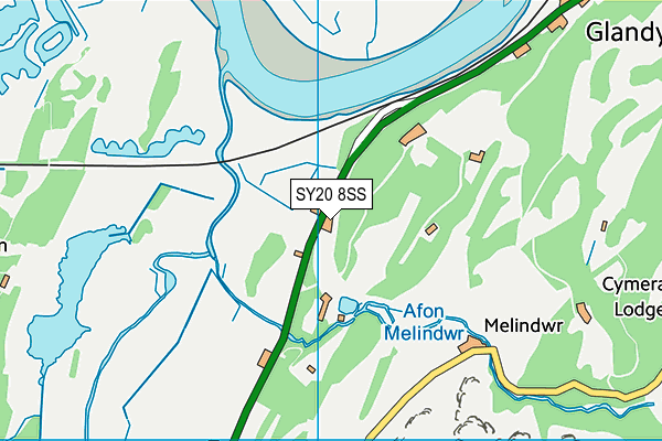 SY20 8SS map - OS VectorMap District (Ordnance Survey)