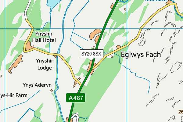 SY20 8SX map - OS VectorMap District (Ordnance Survey)