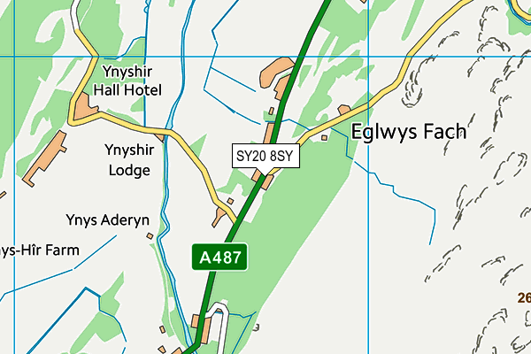 SY20 8SY map - OS VectorMap District (Ordnance Survey)