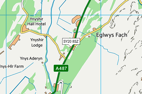 SY20 8SZ map - OS VectorMap District (Ordnance Survey)