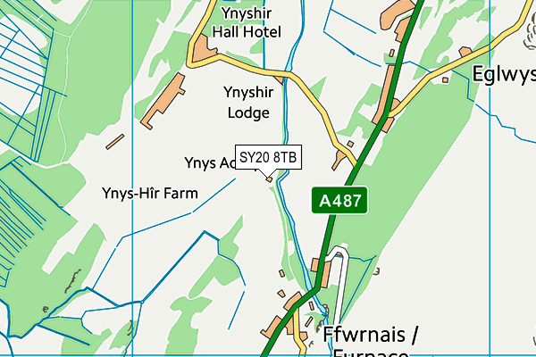 SY20 8TB map - OS VectorMap District (Ordnance Survey)