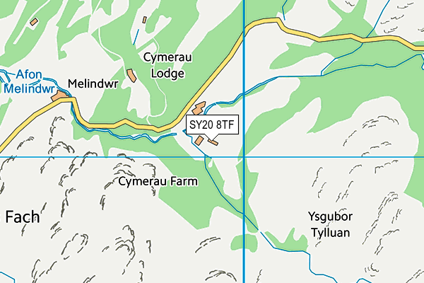 SY20 8TF map - OS VectorMap District (Ordnance Survey)