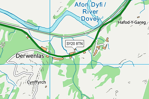 SY20 8TN map - OS VectorMap District (Ordnance Survey)