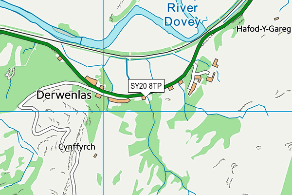 SY20 8TP map - OS VectorMap District (Ordnance Survey)