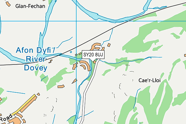 SY20 8UJ map - OS VectorMap District (Ordnance Survey)