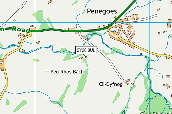 SY20 8UL map - OS VectorMap District (Ordnance Survey)