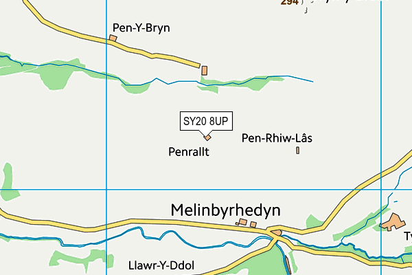 SY20 8UP map - OS VectorMap District (Ordnance Survey)