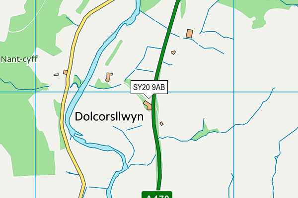 SY20 9AB map - OS VectorMap District (Ordnance Survey)