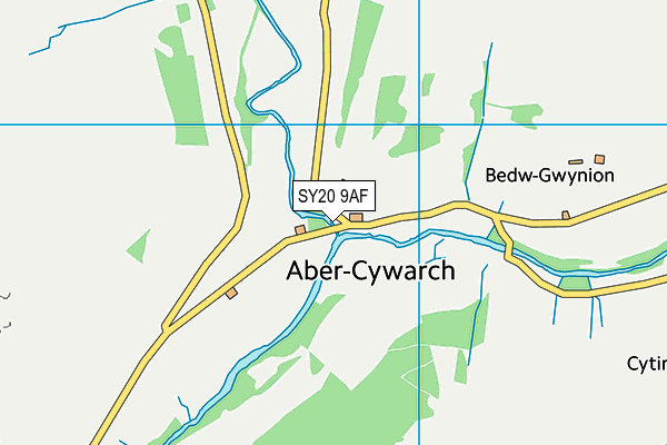 SY20 9AF map - OS VectorMap District (Ordnance Survey)