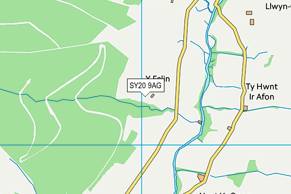 SY20 9AG map - OS VectorMap District (Ordnance Survey)