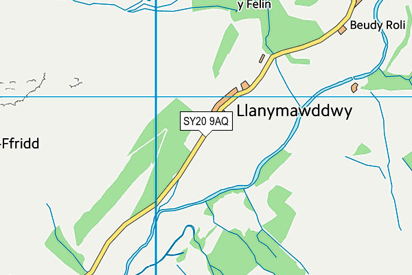 SY20 9AQ map - OS VectorMap District (Ordnance Survey)