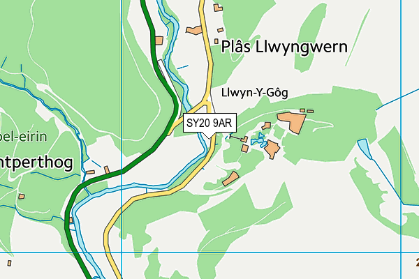 SY20 9AR map - OS VectorMap District (Ordnance Survey)