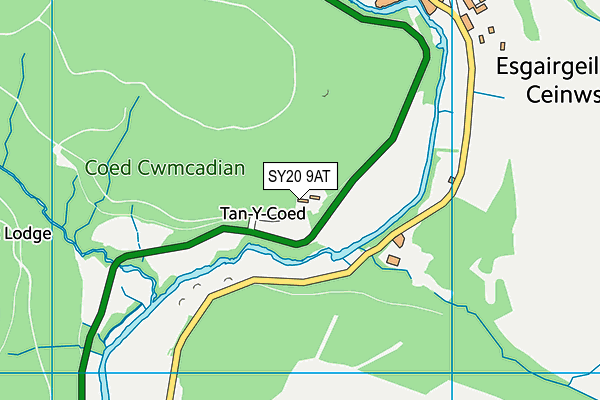 SY20 9AT map - OS VectorMap District (Ordnance Survey)