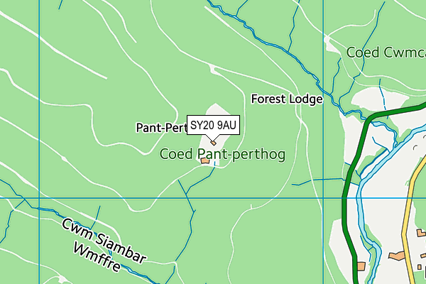 SY20 9AU map - OS VectorMap District (Ordnance Survey)