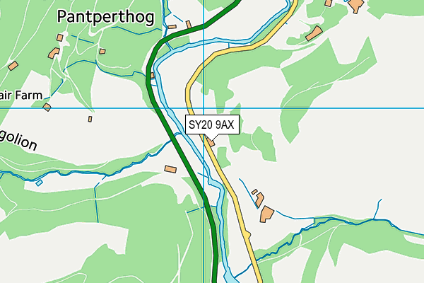 SY20 9AX map - OS VectorMap District (Ordnance Survey)
