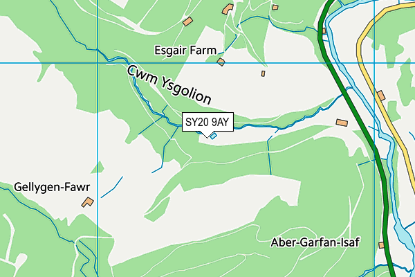 SY20 9AY map - OS VectorMap District (Ordnance Survey)