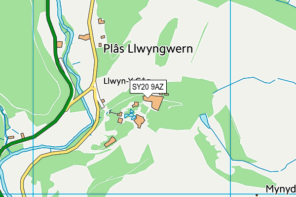 SY20 9AZ map - OS VectorMap District (Ordnance Survey)