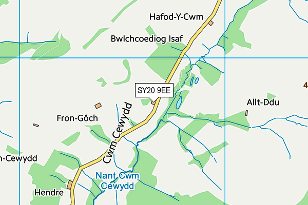 SY20 9EE map - OS VectorMap District (Ordnance Survey)