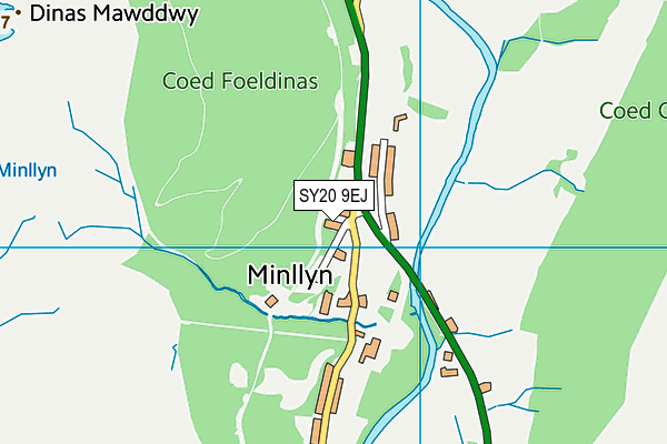 SY20 9EJ map - OS VectorMap District (Ordnance Survey)