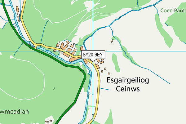 SY20 9EY map - OS VectorMap District (Ordnance Survey)