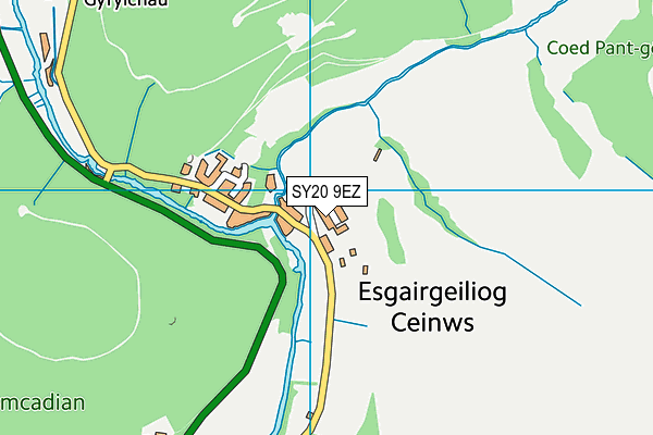 SY20 9EZ map - OS VectorMap District (Ordnance Survey)